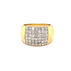 BARDOT Gold 2ct Diamond Arquette Ring