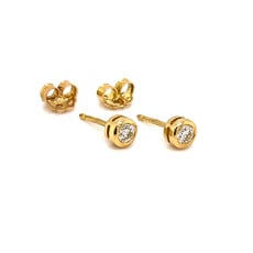 CASSIDY Gold Diamond Loren Earrings