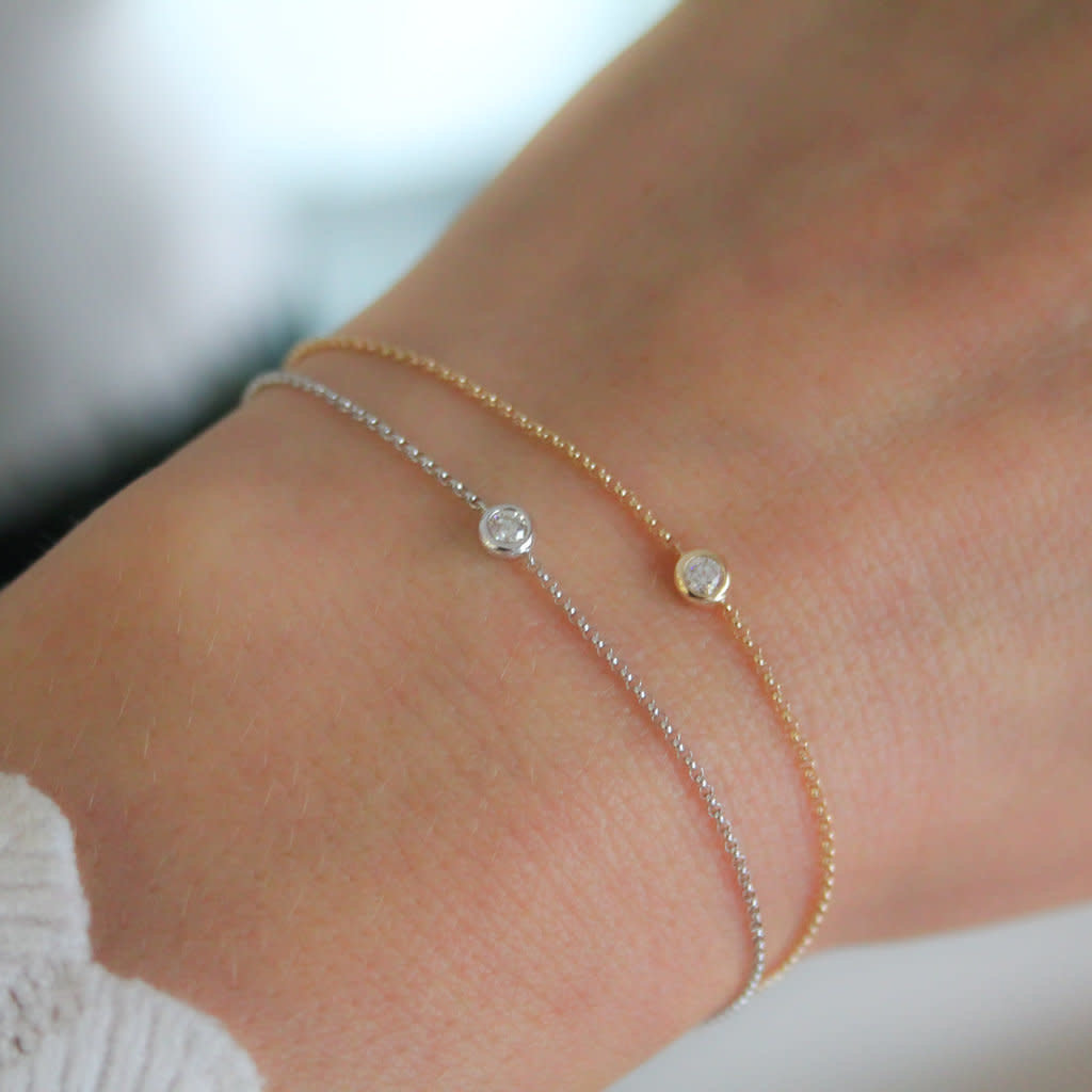 LILA White Gold North Star Diamond Bracelet  0.10 ct