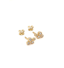 BLOSSOM Gold Isla Cluster Diamond Earrings