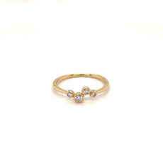 LILA Gold Moette Diamond Ring 0.15ct