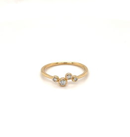 LILA Gold Moette Diamond Ring 0.15ct