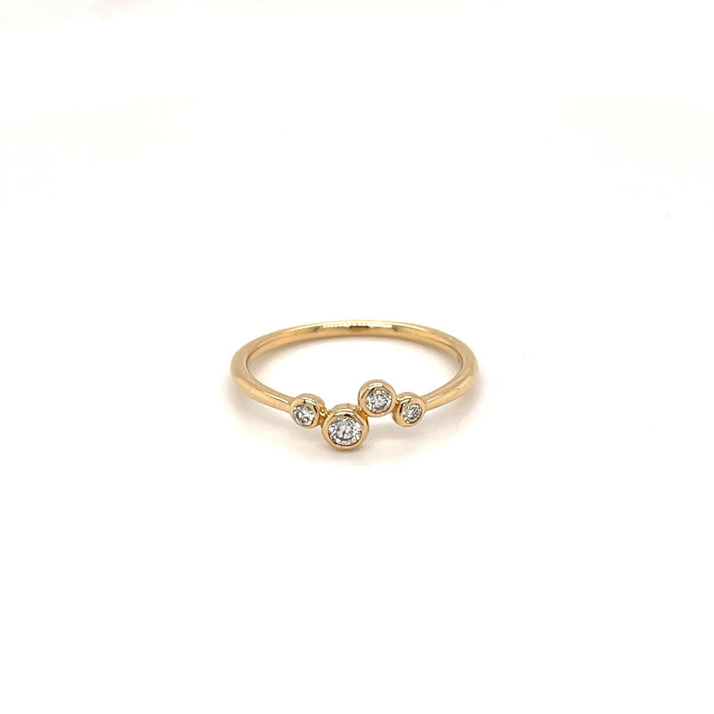 LILA Gold Moette Diamond Ring 0.15ct