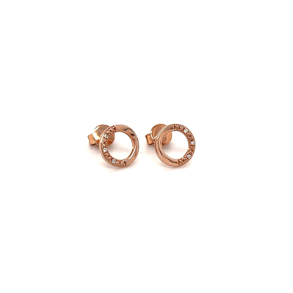 LILA Rose Gold Diamond Phoebe Earrings