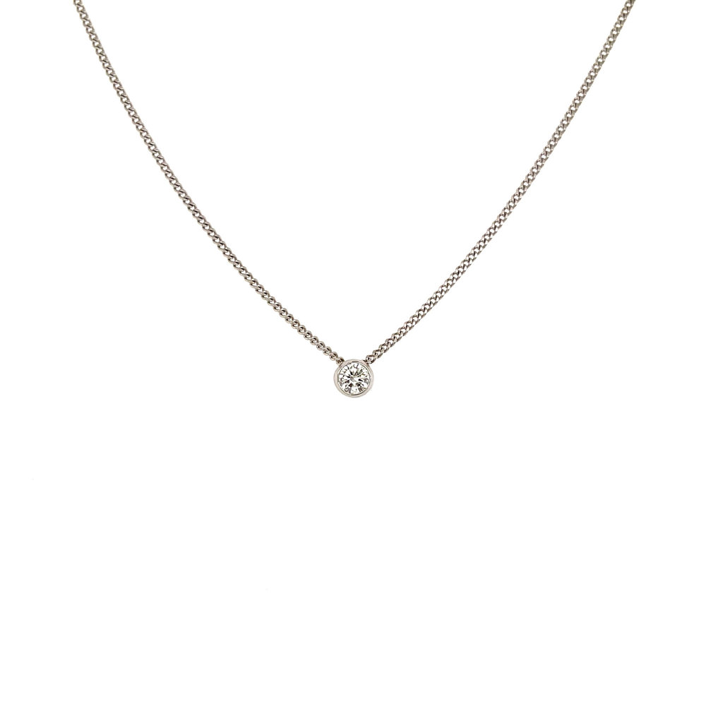 LILA White Gold North Star Diamond Necklace