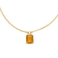 OCEANIA Gold Citrine Paloma Necklace