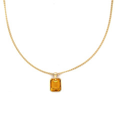 OCEANIA Gold Citrine Paloma Necklace