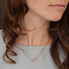 CASSIDY Rose Gold Eternity Necklace