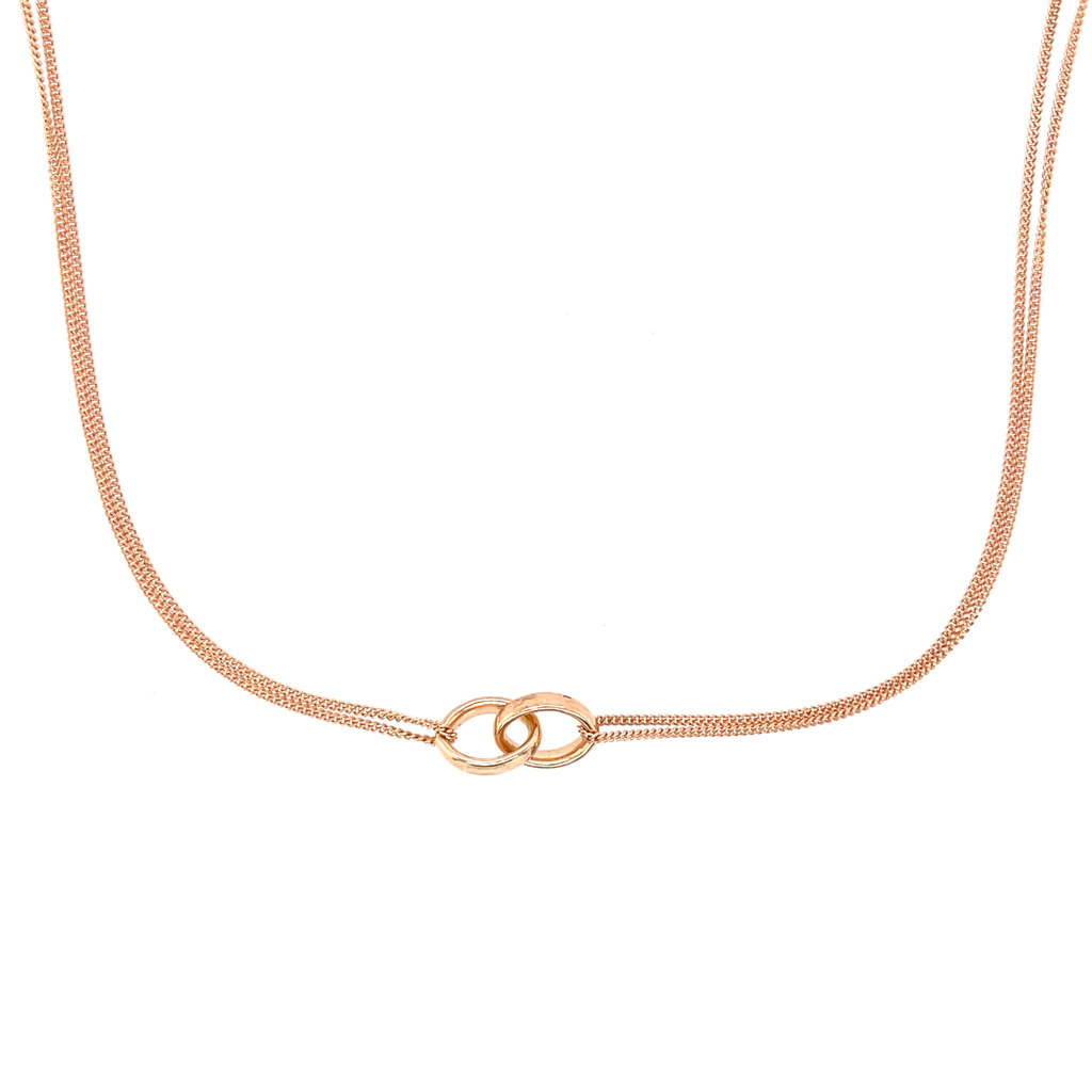 KENSINGTON Rose Gold Eternity Necklace