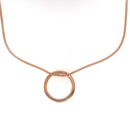 KENSINGTON Rose Gold Ring of Love Necklace