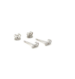 BLOSSOM White Gold Isla Duo Diamond Earrings