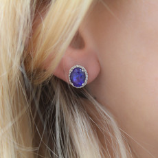 GATSBY Tanzanite and Diamond Crystelle Earrings