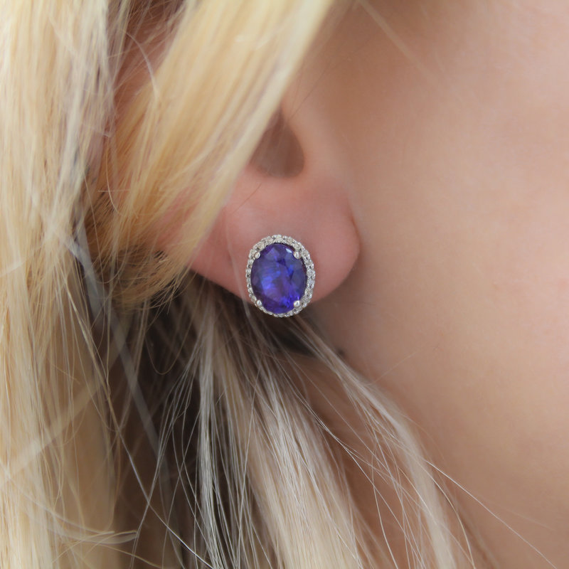 GATSBY Tanzanite and Diamond Crystelle Earrings
