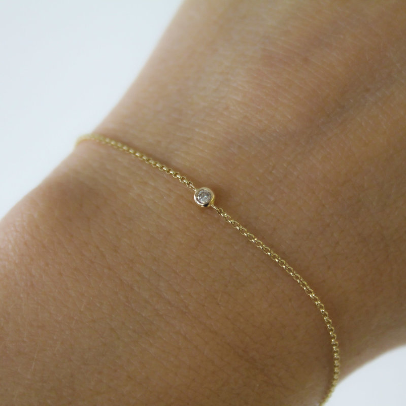 LILA Gold North Star Diamond Bracelet  0.04 ct