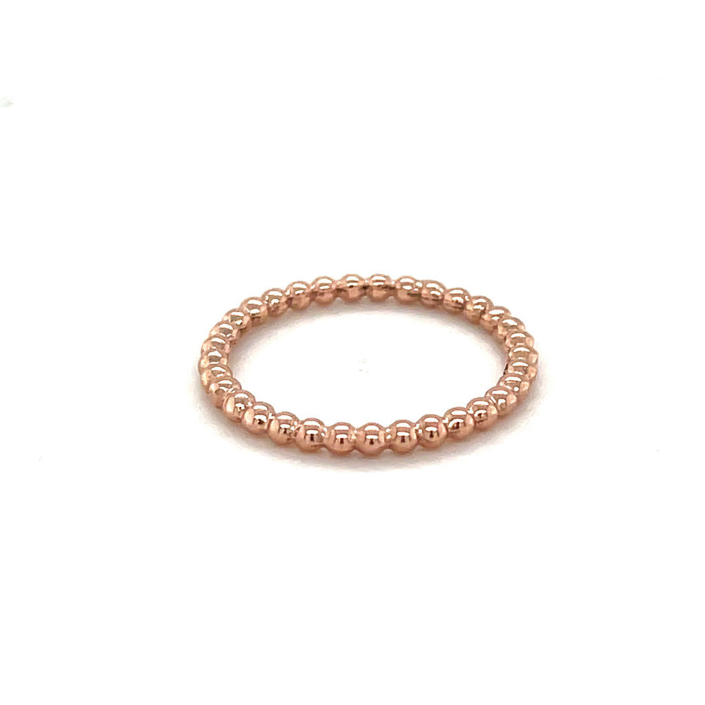 LILA Rose Gold Bubble Stacking Ring