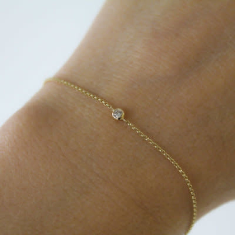 DAISY Rose Gold North Star Diamond Bracelet  0.04 ct