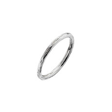 LILA Silver Waves Stacking Ring