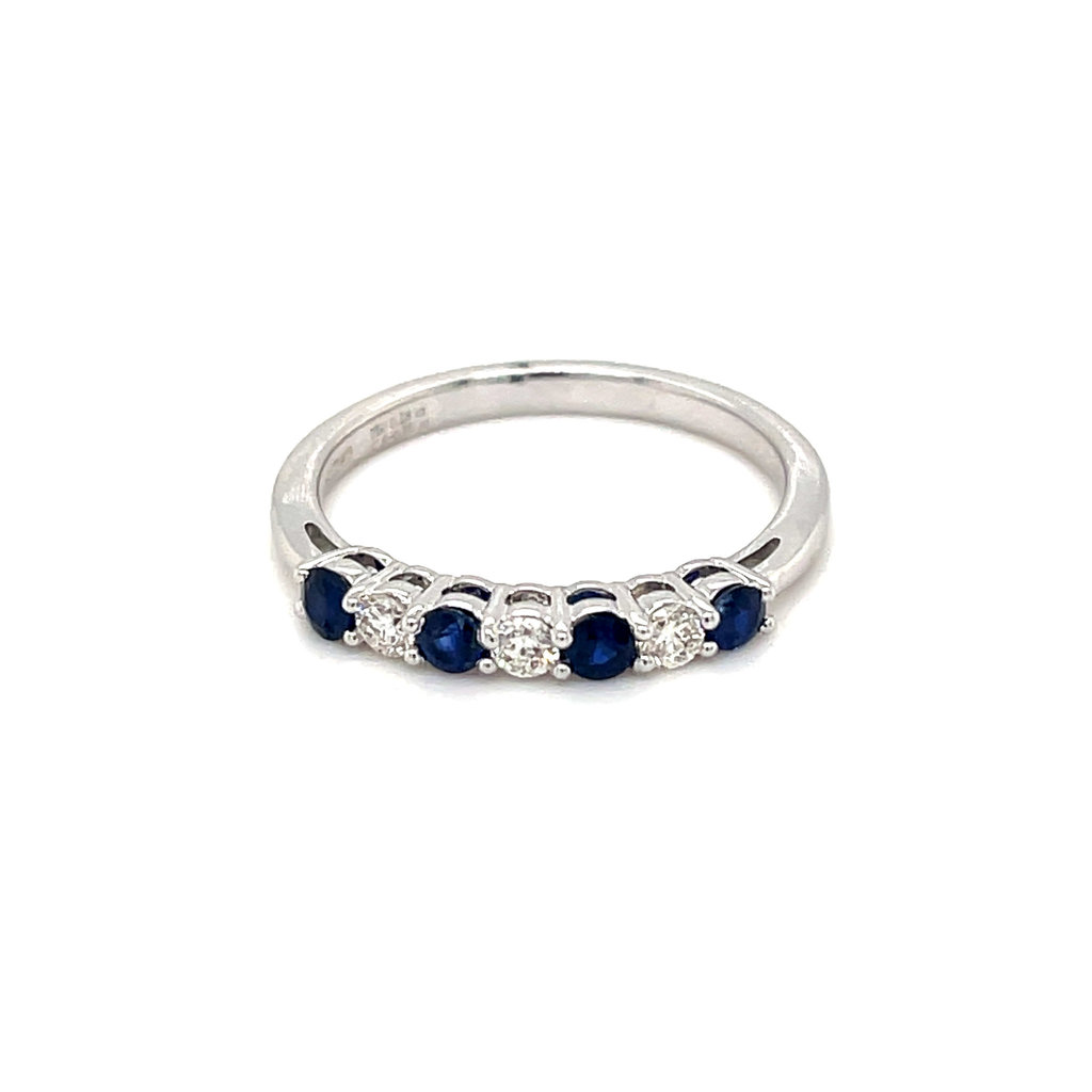 OCEANIA White Gold Sapphire and Diamond Aria Ring 0.53 ct