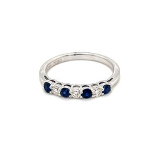 DAISY White Gold Sapphire and Diamond Aria Ring 0.53 ct