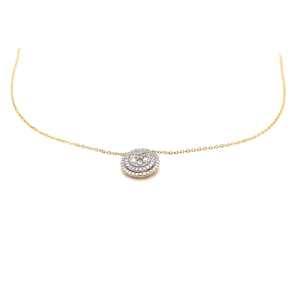 GATSBY Gold Diamond Eclipse Necklace