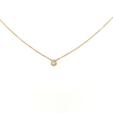 LILA  Gold Diamond Slider Necklace