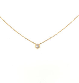 LILA  Gold Diamond Slider Necklace