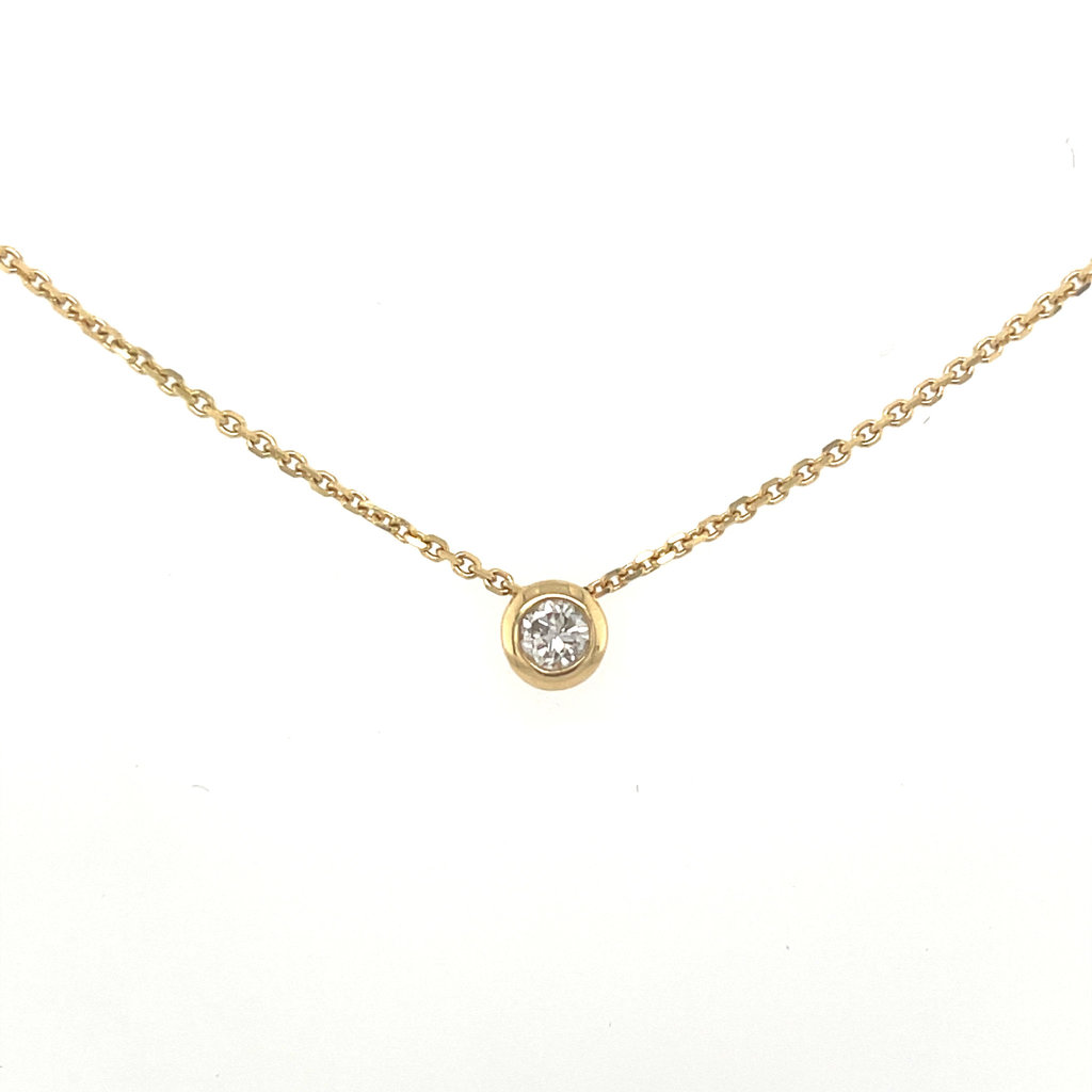 DAISY GOLD DIAMOND SLIDER NECKLACE Joulberry