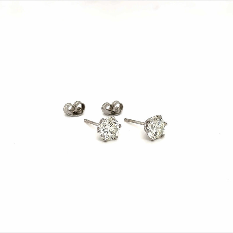 Icing Select Sterling Silver Platinum 3MM Round Cubic Zirconia Stud Earrings  | Icing US