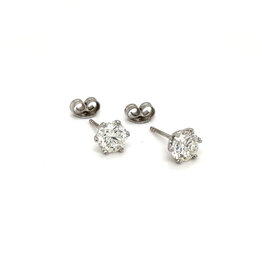LILA White Gold Diamond Noire Earrings 2.03ct