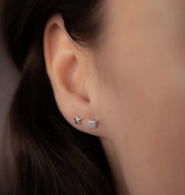 Silver Starry Earrings