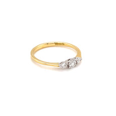 BLOSSOM Gold Diamond Bryony Ring 0.25ct