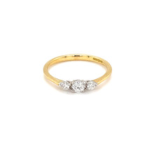 BLOSSOM Gold Diamond Bryony Ring 0.25ct