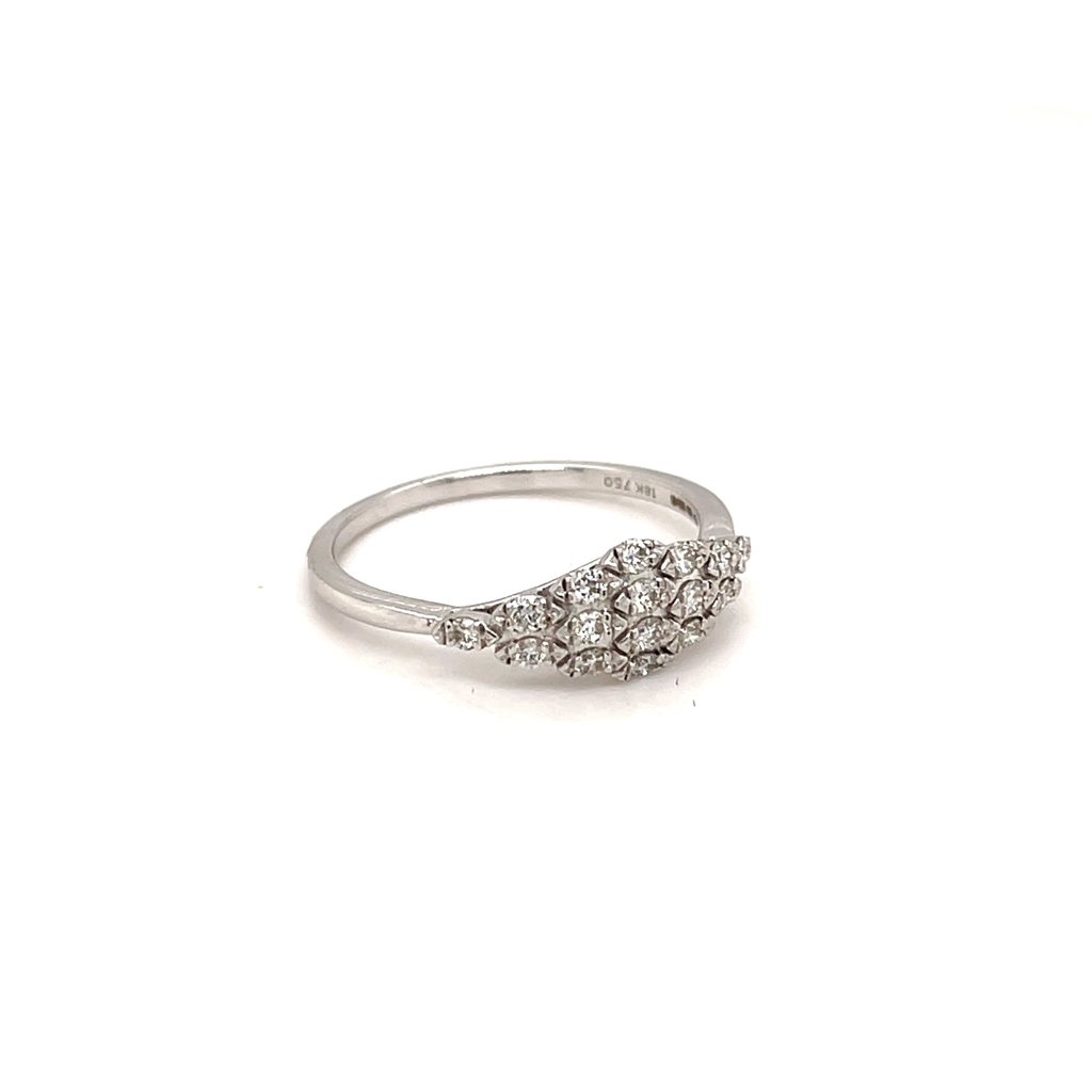 GATSBY White Gold Cora Diamond Ring 0.24ct