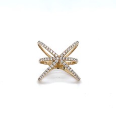 LILA Gold Diamond Megan Star Ring
