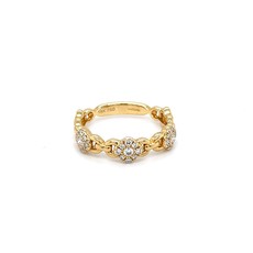 BLOSSOM Gold  Diamond Lara Ring 0.22ct