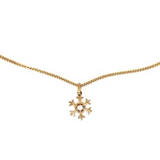 DARCY Gold Snowflake Necklace