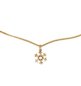 DARCY Gold Snowflake Necklace