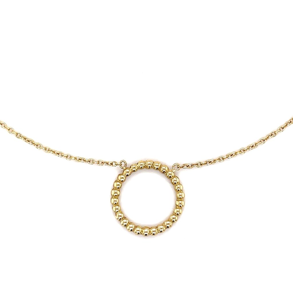 BOHO Gold Lilly Crescent Necklace