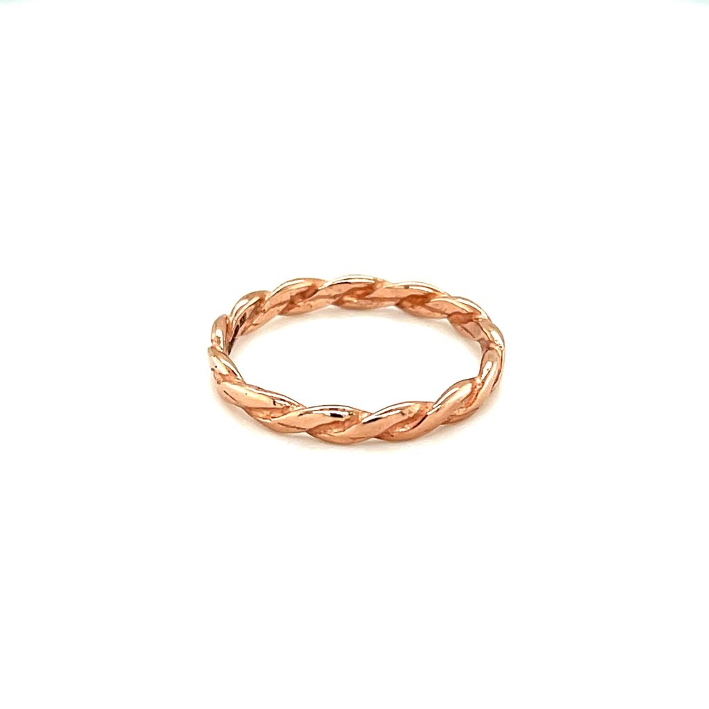 DAISY Rose Gold Entwine Stacking Ring