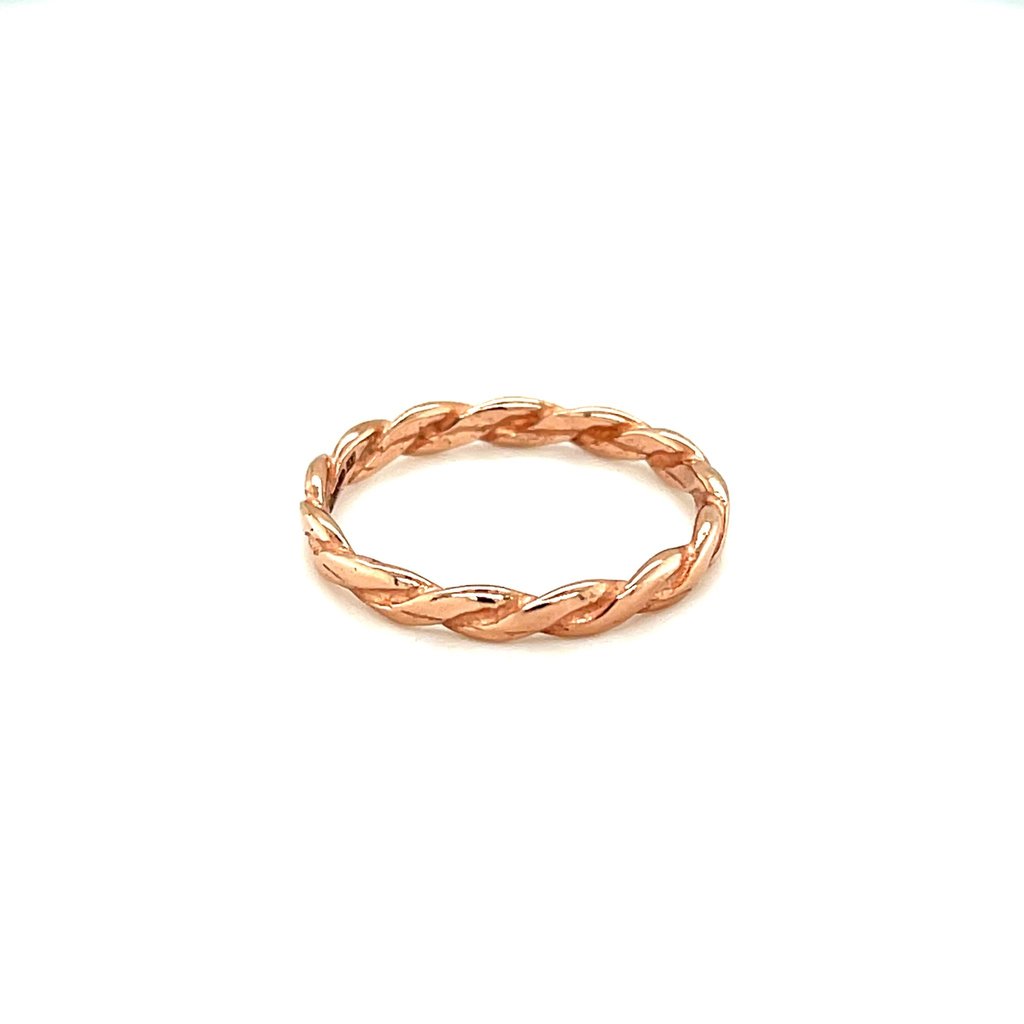 LILA Rose Gold Entwine Stacking Ring