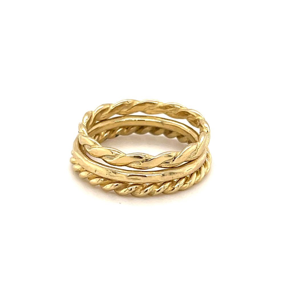 DAISY Gold Sheen Stacking Ring