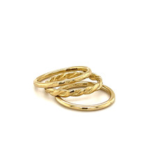 LILA Gold Sheen Stacking Ring