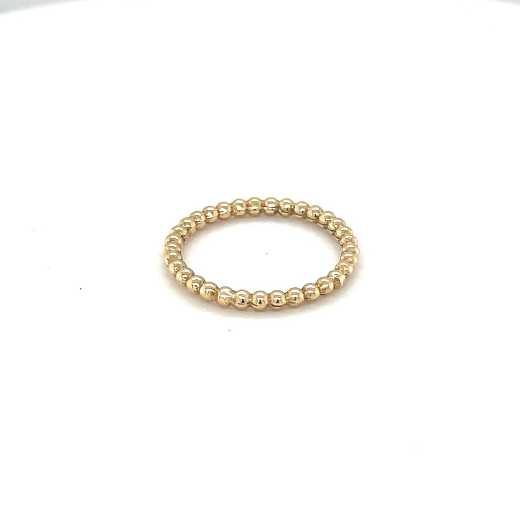 LILA Gold Bubble Stacking Ring