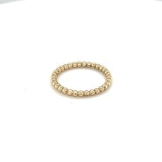 LILA Gold Bubble Stacking Ring