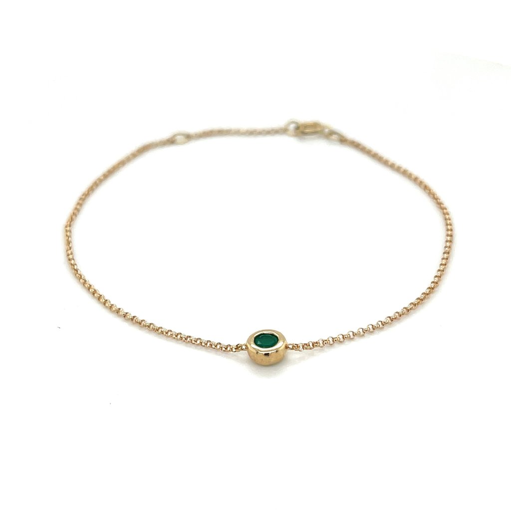 OCEANIA Gold Elphine Emerald Bracelet