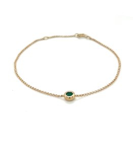 OCEANIA Gold Elphine Emerald Bracelet