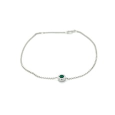 OCEANIA White Gold Elphine Emerald Bracelet