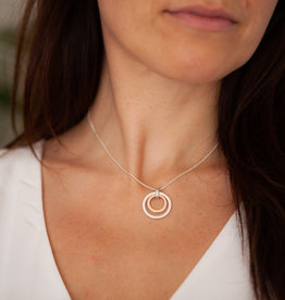 KENSINGTON Silver and Rose Gold In2you Necklace