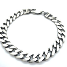 METRO Oxidised Silver Metric Chain Bracelet