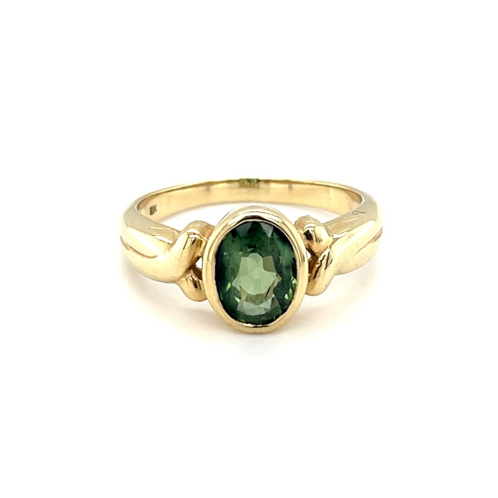 OCEANIA Gold Green Tourmaline Riley Ring